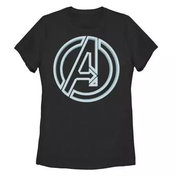Детская мягкая футболка с неоновым логотипом Marvel Avengers и графическим рисунком Licensed Character
