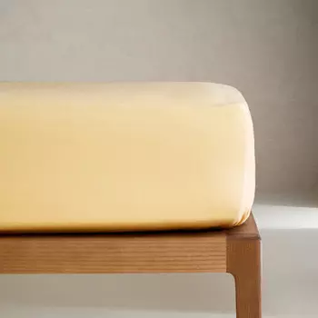 Детская натяжная простыня Zara Home Plain, желтовато-песочный