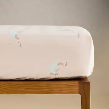 Детская натяжная простыня Zara Home Unicorn, розовый