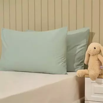 Детская наволочка из двух предметов Evidea - Зеленый - 50x70 см