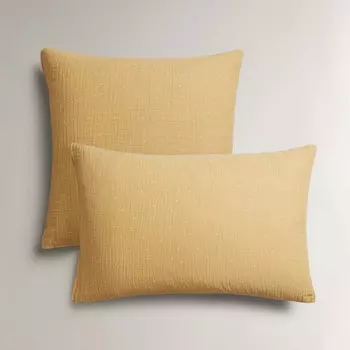 Детская наволочка Zara Home Floral Muslin, желтовато-песочный