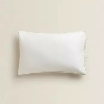 Детская наволочка Zara Home Plain, дымчато-белый