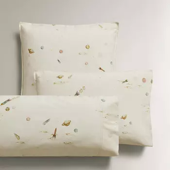 Детская наволочка Zara Home Space, кремово-белый