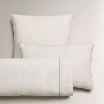 Детская наволочка Zara Home Striped, голубовато-серый