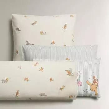 Детская наволочка Zara Home Winnie The Pooh, голубой/мультиколор