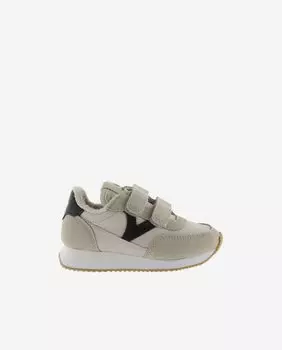 Детская нейлоновая спортивная обувь с контрастными деталями и двойной застежкой-липучкой Victoria, бежевый