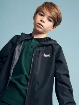 Детская непромокаемая куртка с капюшоном Essential Barbour International, черный