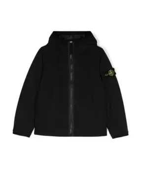 Детская непромокаемая куртка со значком компаса Stone Island, черный