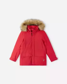 Детская непромокаемая пуховая парка Серкула Reima, цвет Tomato Red