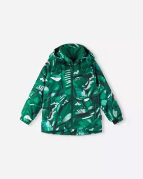 Детская непромокаемая зимняя куртка Muonio Reima, цвет Deeper Green