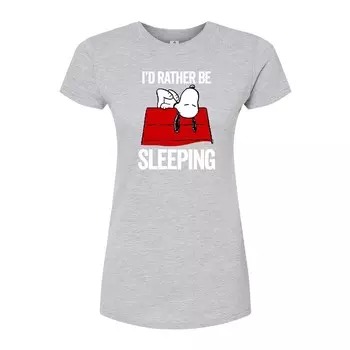 Детская облегающая футболка Peanuts Snoopy Be Sleeping Licensed Character, серый