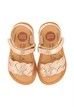 Детская обувь Con Trenzado Y Cierre Ajustable Flushe Fushe Gioseppo, розовато-золотой