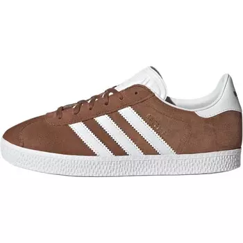 Детская обувь для скейтбординга Gazelle для начальной школы Adidas Originals, коричневый