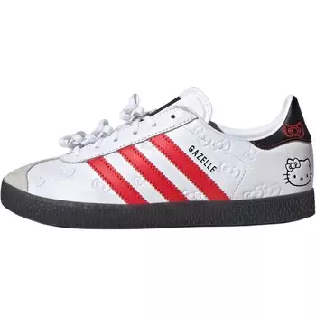 Детская обувь для скейтбординга Gazelle Kids Adidas Originals, белый/красный