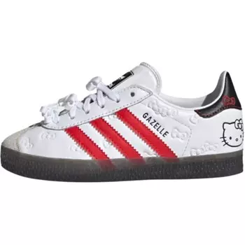Детская обувь для скейтбординга Gazelle Kids Adidas Originals, белый/красный/черный