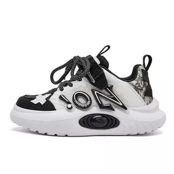 Детская обувь для скейтбординга Hobibear, черный/белый