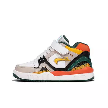 Детская обувь для скейтбординга K-Bird, белый/оранжевый