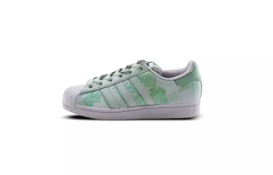 Детская обувь для скейтбординга Superstar Kids Adidas Originals, цвет Light Green