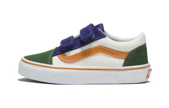 Детская обувь для скейтбординга Vans Old Skool PS, White Green