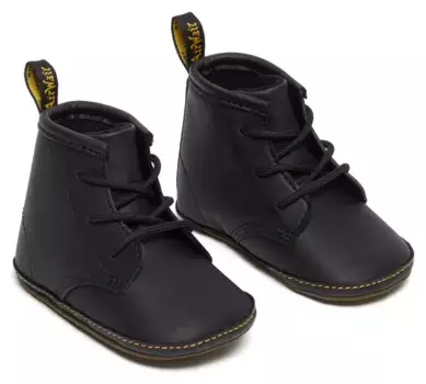 Детская обувь DR. MARTENS "1460 CRIB", детские сапожки, ботинки на шнуровке, черный