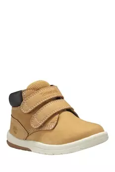 Детская обувь из нубука на липучке Timberland, коричневый