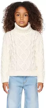 Детская Off-White Массивная водолазка цвета слоновой кости Chloe