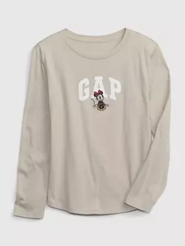 Детская органическая футболка Gap, бежевый