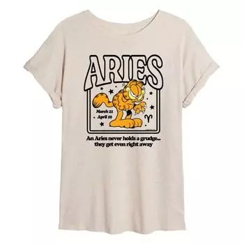 Детская оверсайз футболка Garfield Aries Licensed Character, бежевый
