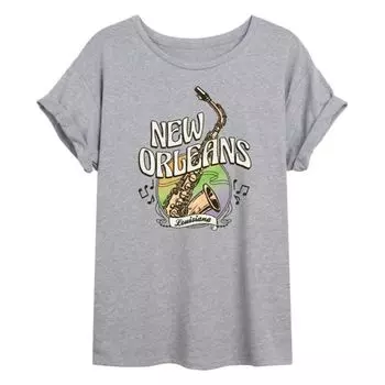 Детская оверсайз футболка New Orleans Licensed Character, серый