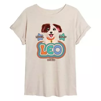 Детская оверсайз футболка Tango Leo из серии Sesame Street Licensed Character, бежевый
