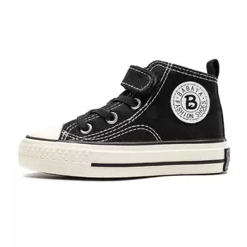 Детская парусиновая обувь Детская высокая Babaya, черный