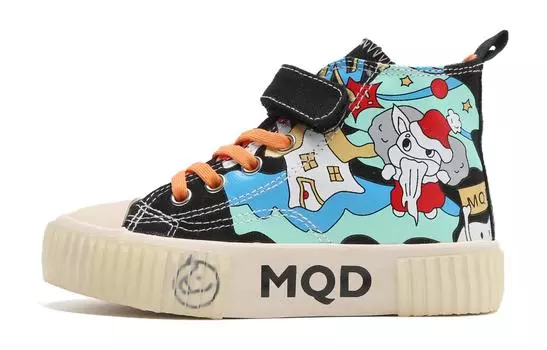 Детская парусиновая обувь Детская высокая Mqd, черный