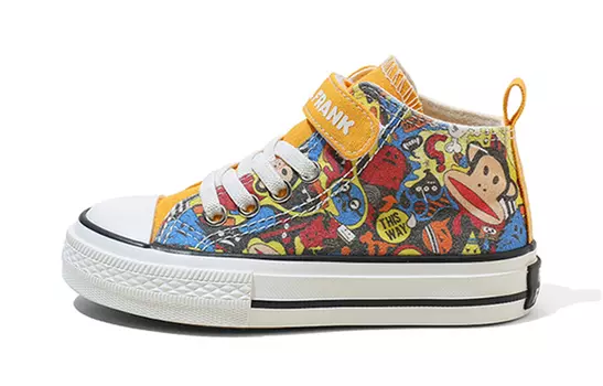 Детская парусиновая обувь Детская высокая Paul Frank, желтый