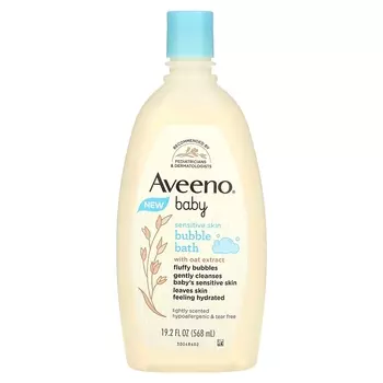 Детская пена для ванны Aveeno с экстрактом овса, 568 мл