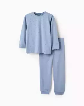 Детская пижама из 100% хлопка с рисунком Zippy, светло-голубой