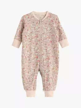 Детская пижама из органического хлопка с цветочным принтом Lindex, цвет Light Pink/Multi