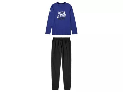 Детская пижама Peperts! с текстильным принтом, синий