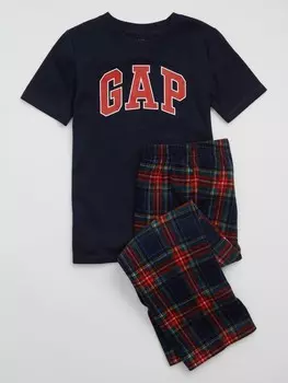 Детская пижама с логотипом. Gap, синий