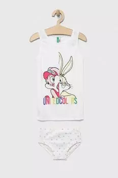 Детская пижама с топором Looney Tunes United Colors of Benetton, белый