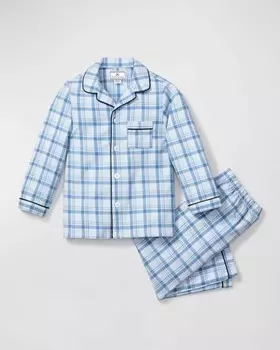 Детская пижама Seafarer Tartan, комплект из 2 предметов, размер 6M-14 Petite Plume