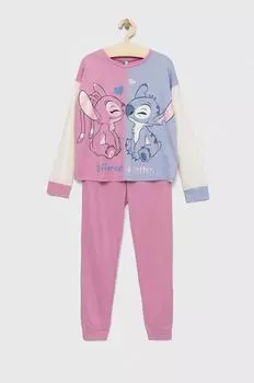 Детская пижама United Colors of Benetton x Disney, розовый