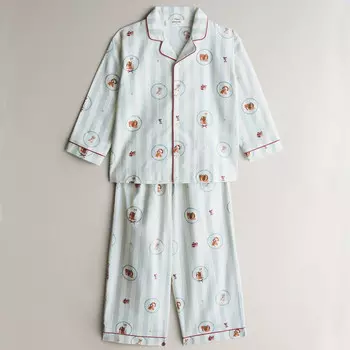 Детская пижама Zara Home Lady And The Tramp Disney Christmas, 2 предмета, светло-голубой/мультиколор