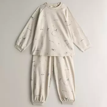 Детская пижама Zara Home Le Petit Prince, 2 предмета, кремовый