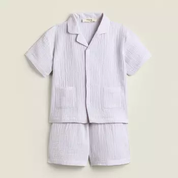 Детская пижама Zara Home Muslin, 2 предмета, сиреневый