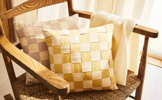 Детская плетеная подушка Zara Home, желтый