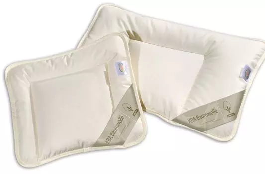 Детская плоская подушка хлопок KBA натуральная подушка органик Нэнси, размер: 40х60 см moebel-frank