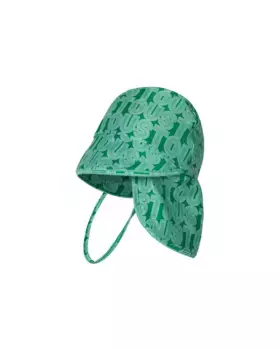 Детская пляжная шапочка с принтом и линейным логотипом TOUS, зеленый