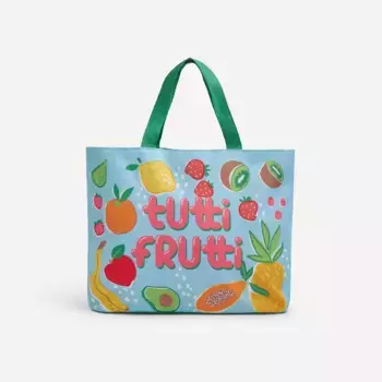 Детская пляжная сумка Frutas Basics El Corte Ingls, бирюзовый