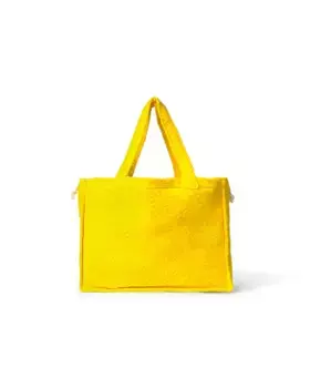 Детская пляжная сумка из хлопковой махры с логотипом TOUS, жёлтый