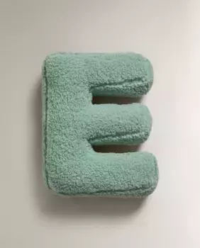 Детская подушка с буквой е Zara Home, зеленый